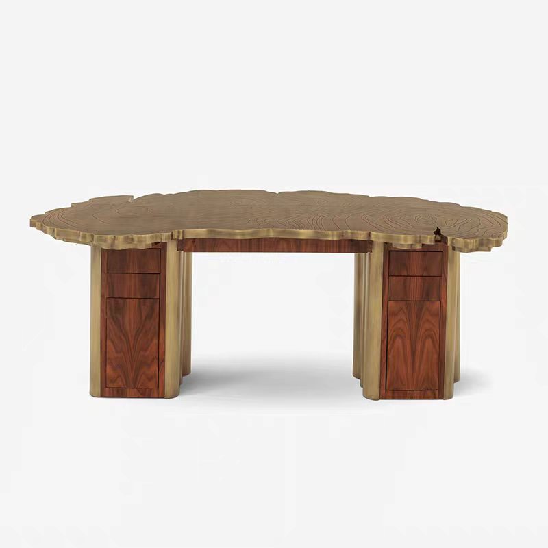 Luxury Portuguese Root-Inspired Executive Desk